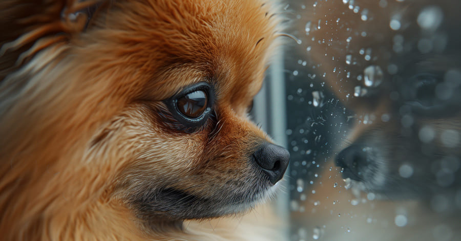 cómo tranquilizar a un perro con miedo a los truenos