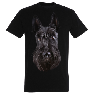 Camiseta Terrier Escocés color Negro