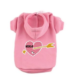 Sudadera Corazón Flecha para perros color Rosa