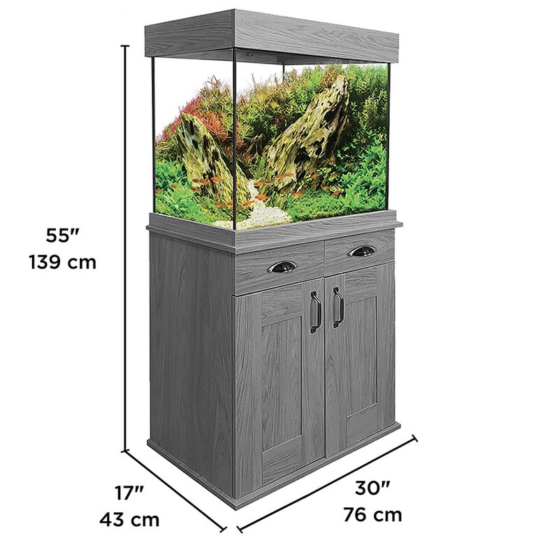 Fluval Acuario Kit Fluval Shaker 252 litros color Roble , , large image number null