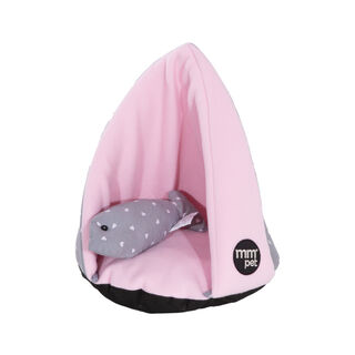 MMPET CAMA NICHO TRIANGULAR ROSA PARA GATOS