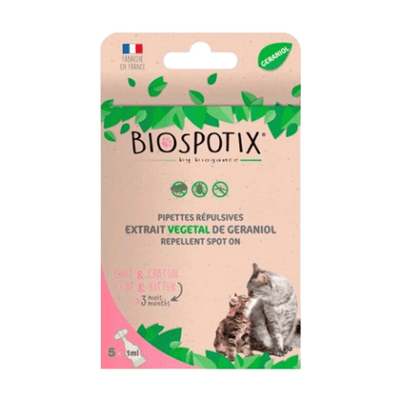 Biospotix Gato Repelente Spot On 1ml  (5 Pipetas), , large image number null