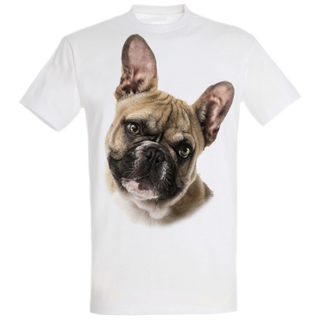 Camiseta Bulldog Francés color Gris