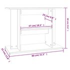 vidaXL Soporte para acuario madera ingeniería roble Sonoma 80x35x60 cm, , large image number null