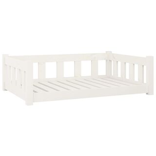 VidaXL Cama Blanca de madera para perros