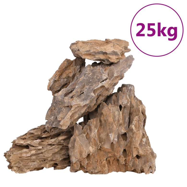 vidaXL Piedras de dragón mezcla de colores 25 kg 10-30 cm, , large image number null