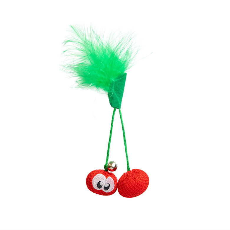 Outward Hound Catstages Dental Cherries Peluche Suave de Cerezas para gatos, , large image number null