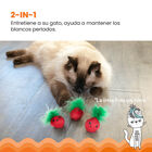 Outward Hound Catstages Strawbabies Peluche de Fresitas para gatos, , large image number null