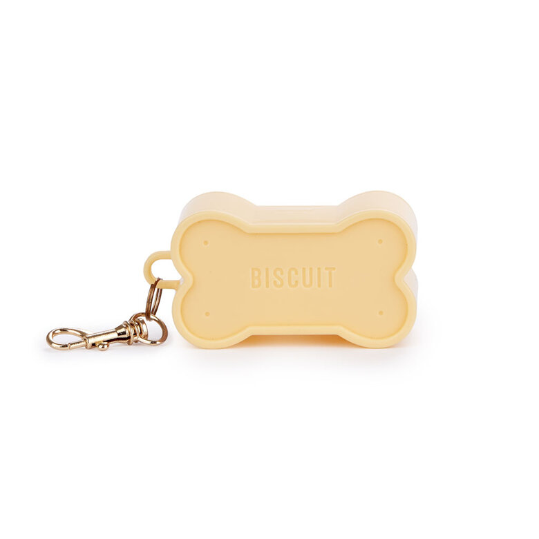 Balvi Dispensador bolsas perro Biscuit Color Beige Para los paseos con tu mascota Con forma de galleta Plástico, , large image number null