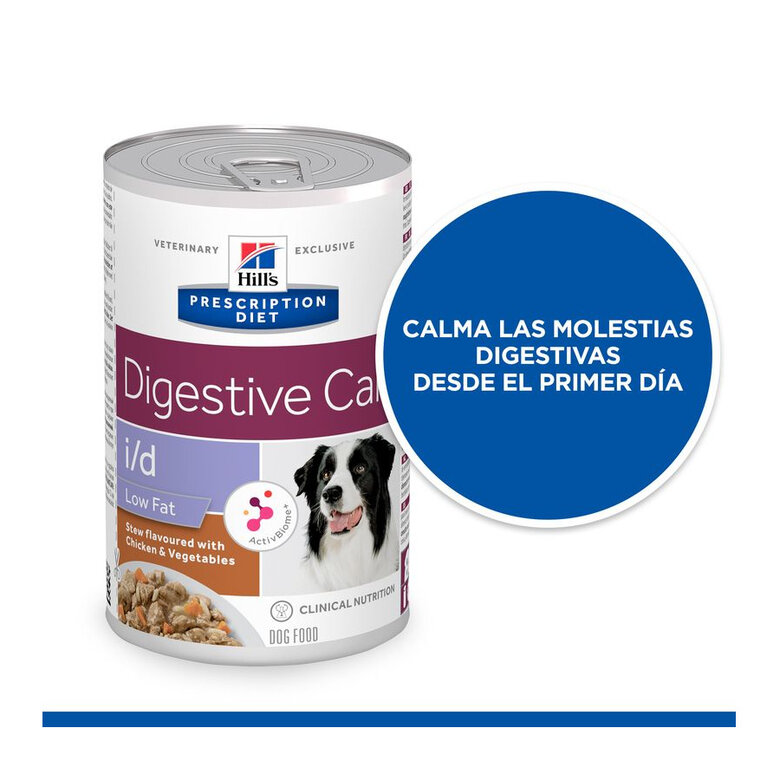 Hill's Prescription Diet Digestive i/d Care Low Fat Estofado de Pollo y Verduras lata para perros, , large image number null