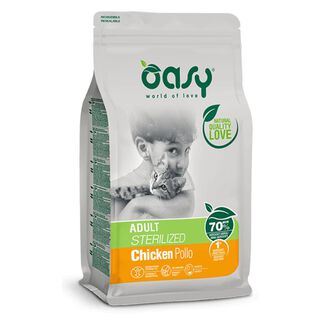 Oasy Adulto Esterilizado Pollo pienso para gatos