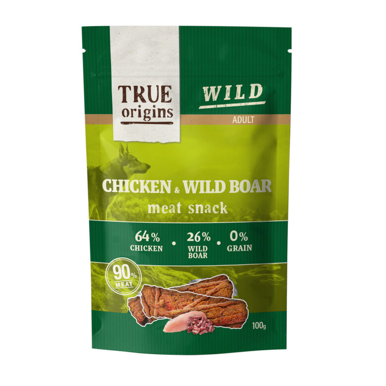 True Origins Tiras Wild Adult Pollo y Jabalí para perros, , large image number null