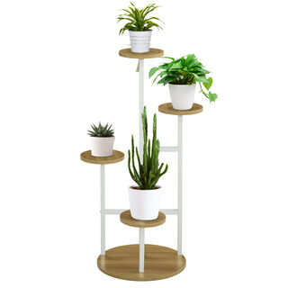 Outsunny Soporte para Plantas de 4 Niveles