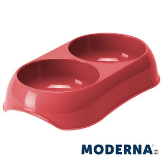 Moderna MP Gusto Recycled Comedero Doble Coral para perros