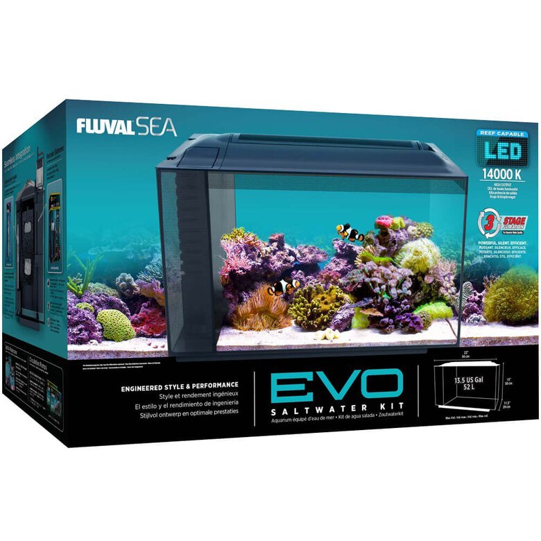 Fluval Evo Acuario Marino, Negro, 52L, , large image number null