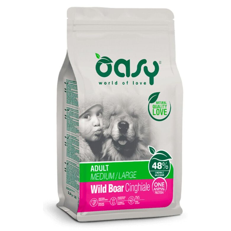 Oasy Adult M/L One Pro Jabali pienso para perros, , large image number null