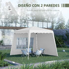 Outsunny Carpa Plegable con 2 Paredes Laterales, , large image number null