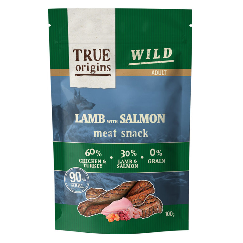 True Origins Tiras Wild Adult Cordero con Salmón para perros, , large image number null