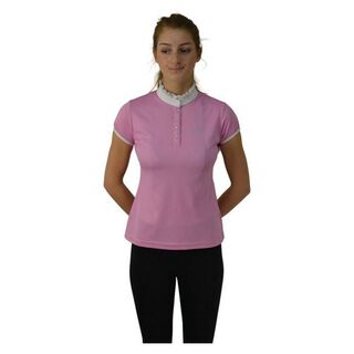 Camisa para hípica Alexandra para mujer color Tickle Me Rosa