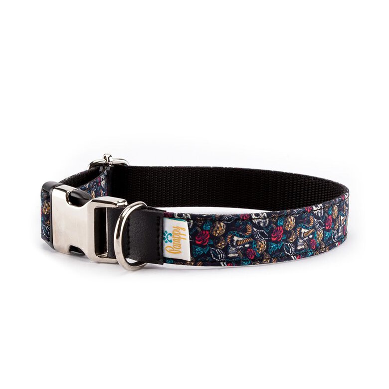 Pamppy funny evan skulls collar de algodón y poliéster multicolor para perros, , large image number null