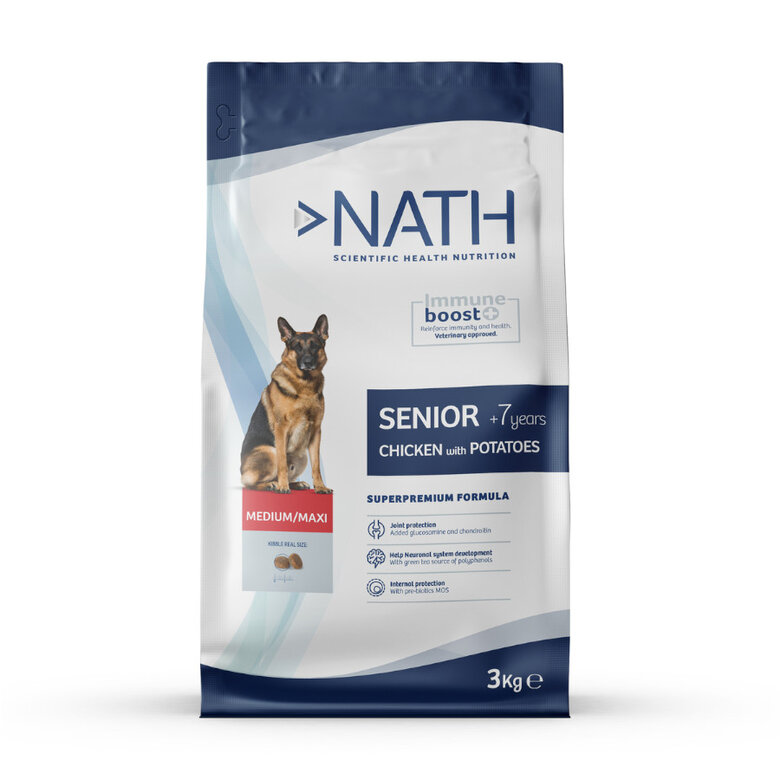 Nath Senior Medium & Maxi pienso para perros, , large image number null