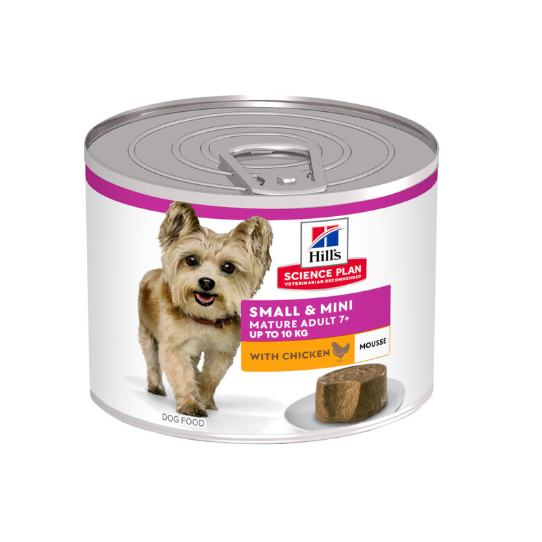 Hill's Science Plan Mature Small & Mini Mousse de Pollo lata para perros, , large image number null