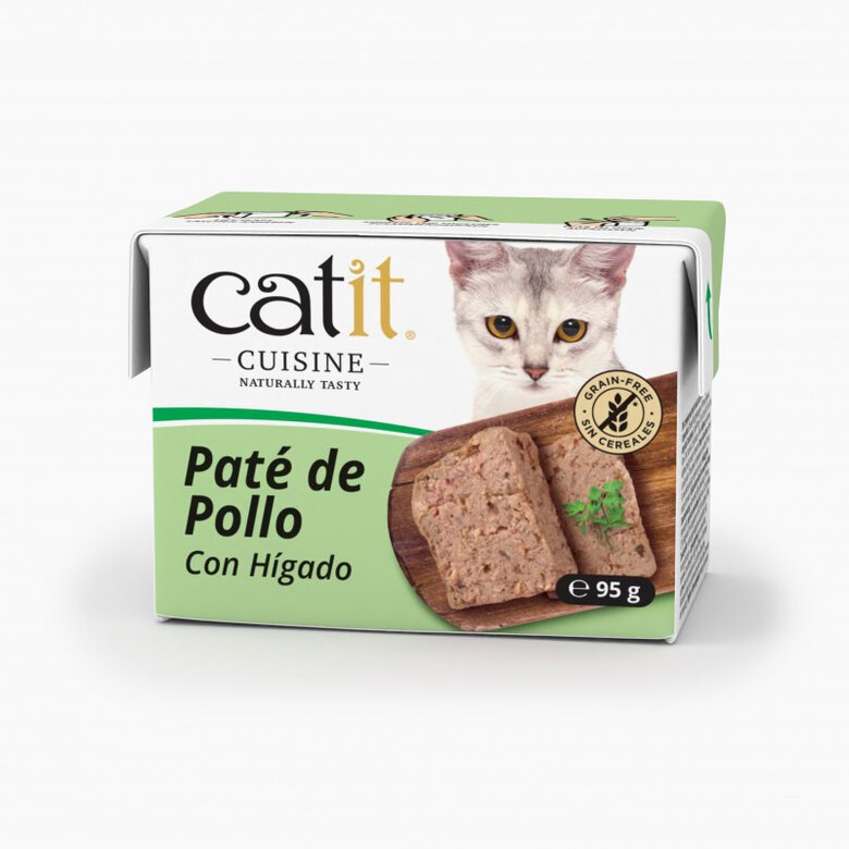 Paté para gatos Catit Cuisine, Pollo con Hígado- 95g, , large image number null