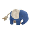 Tootoy! Comfort Denim Elephant peluche con sonido para perros, , large image number null