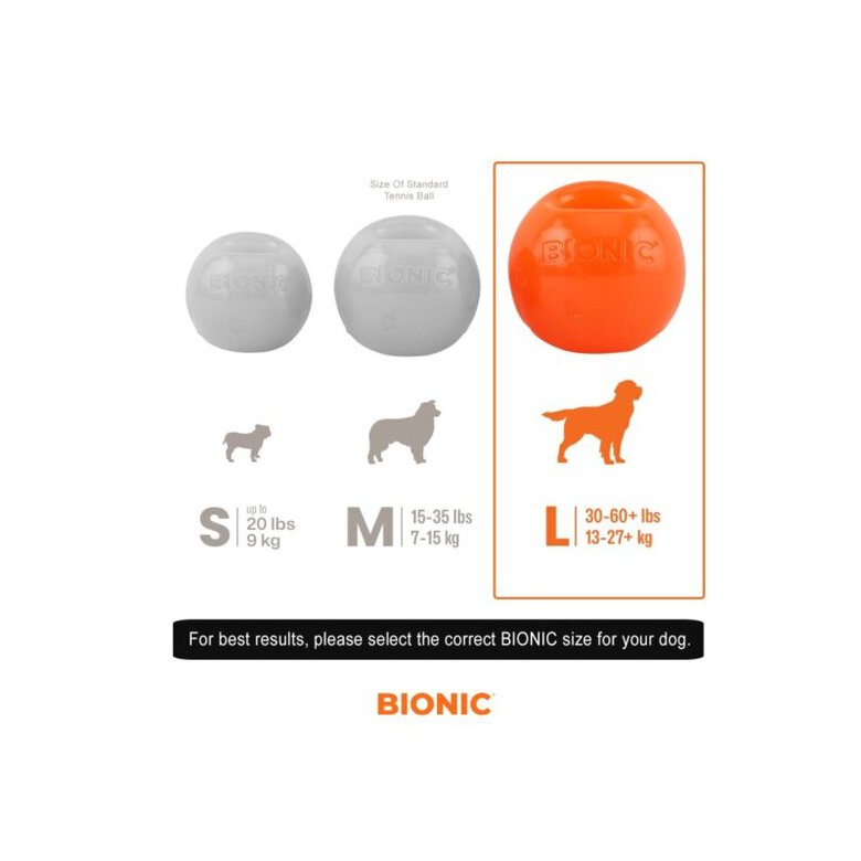 BIONIC juguete pelota intectactiva para perros, , large image number null