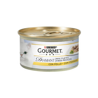 Gourmet Diamant Filetes de Pollo lata para gatos 