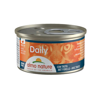 Almo Nature Daily Menu paté Trucha lata para gatos 