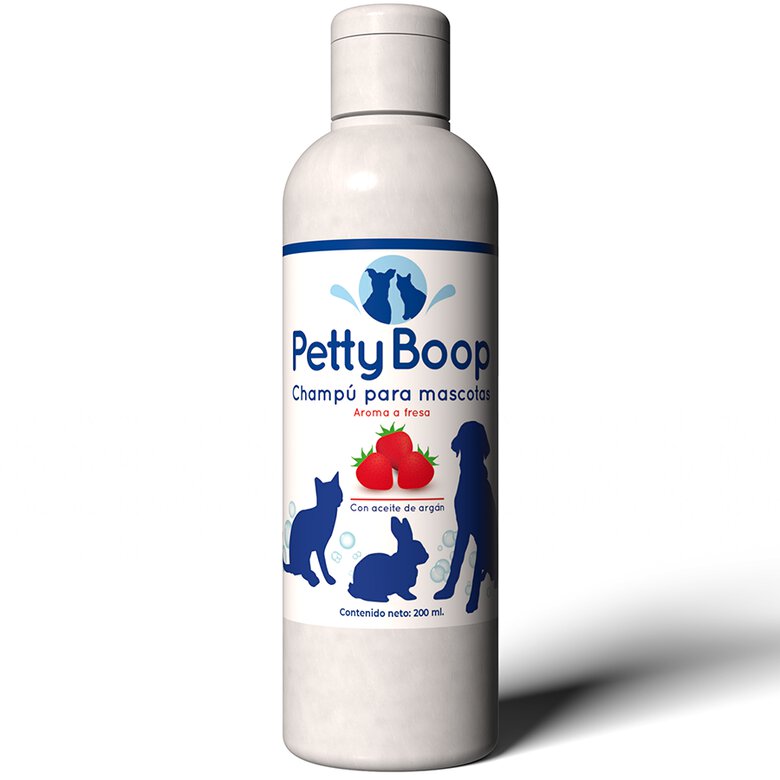 Petty Boop Champú con aceite de argán aroma fresa para mascotas, , large image number null