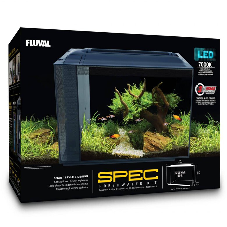 Fluval Spec Nano Acuario Negro, 60L, , large image number null