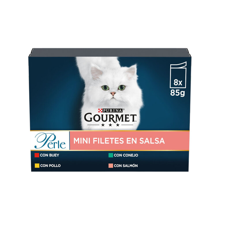 Gourmet Perle Filetes de Carne en salsa sobre para gatos, , large image number null