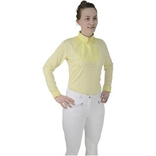 Camisa de manga larga para competición hípica modelo Dedham para mujer color Amarillo