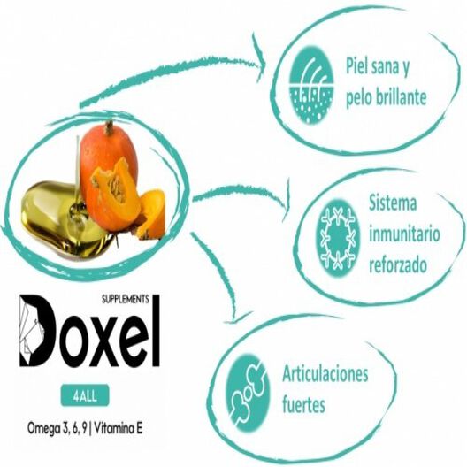 Doxel supplements original 4all aceites omega 3,6,9 natural para mascotas, , large image number null