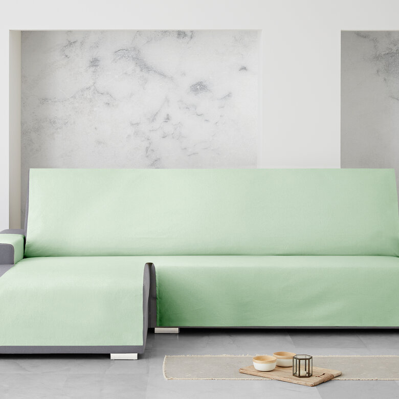 Vipalia Protector Cubresofa Sofa Chaise Longue Izquierda Royale 240 cm. Color Verde, , large image number null