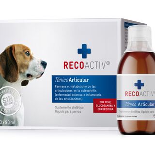 Recoactiv Tónico Articular regula el metabolismo articular en la artrosis para perros