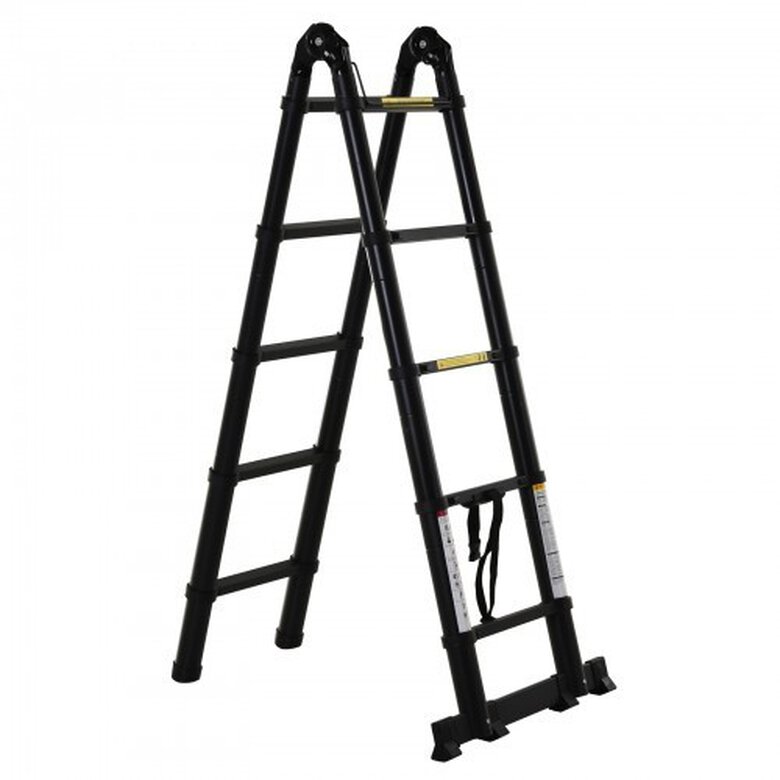 Escalera telescopica plegable color Negro, , large image number null