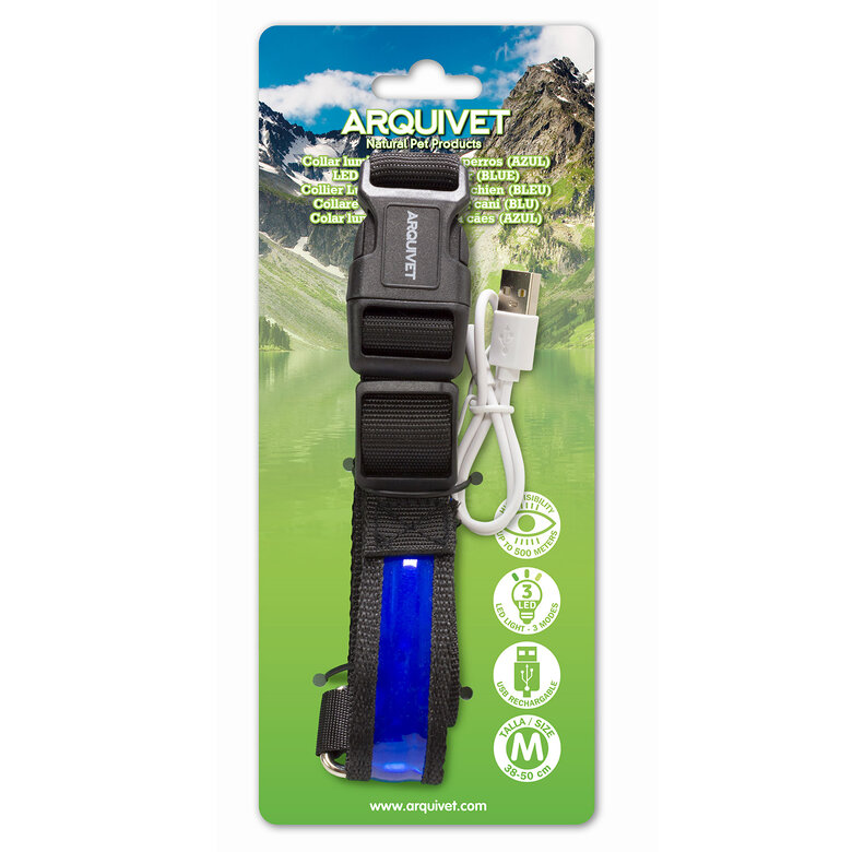 Arquiver Collar con Luz Led Azul para perros, , large image number null