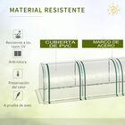 Invernadero Caseta transparente tipo Túnel Marco Acero y PVC para Jardín, , large image number null