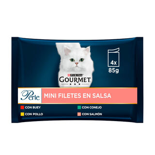 Gourmet Perle Filetes en salsa sobre para gatos