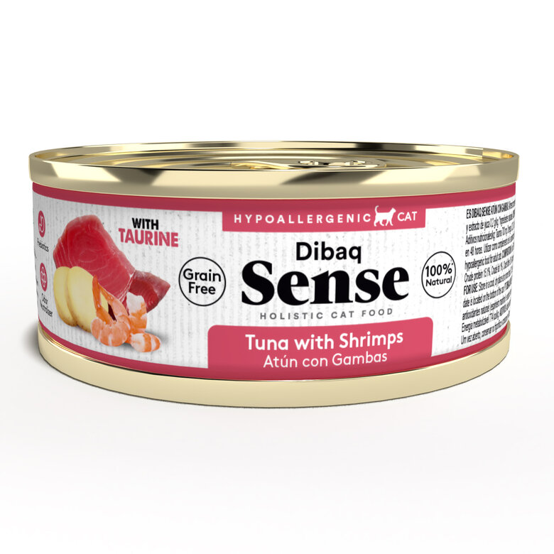 Dibaq Sense Cat Atún y Gambas con Patatas (12uds x 70g), , large image number null