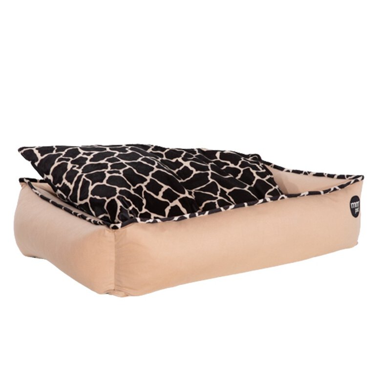 MMPET Cama Rectangular con Cremalleras Beige para mascotas, , large image number null