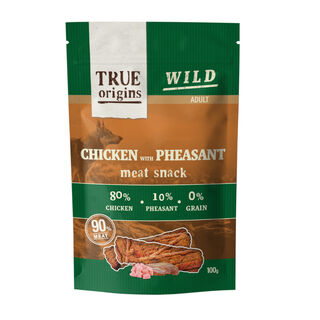 True Origins Tiras Wild Adult Pollo y Faisán para perros