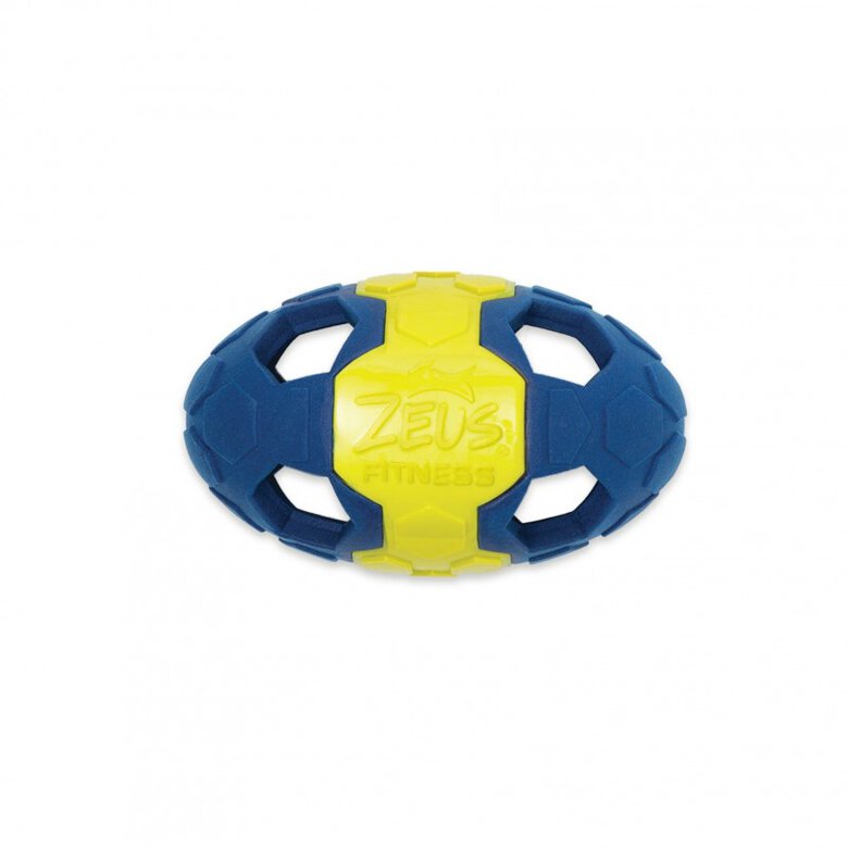 Juguete pelota rugby de TPR y goma espuma flotante para perros Zeus Fitness , pequeño, 15 cm, , large image number null