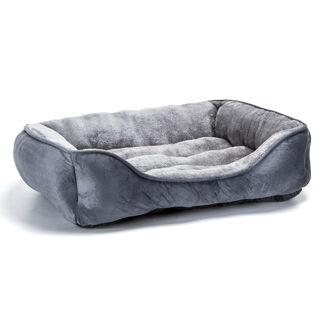 Nobleza Cama Cuna Lavable Gris para perros