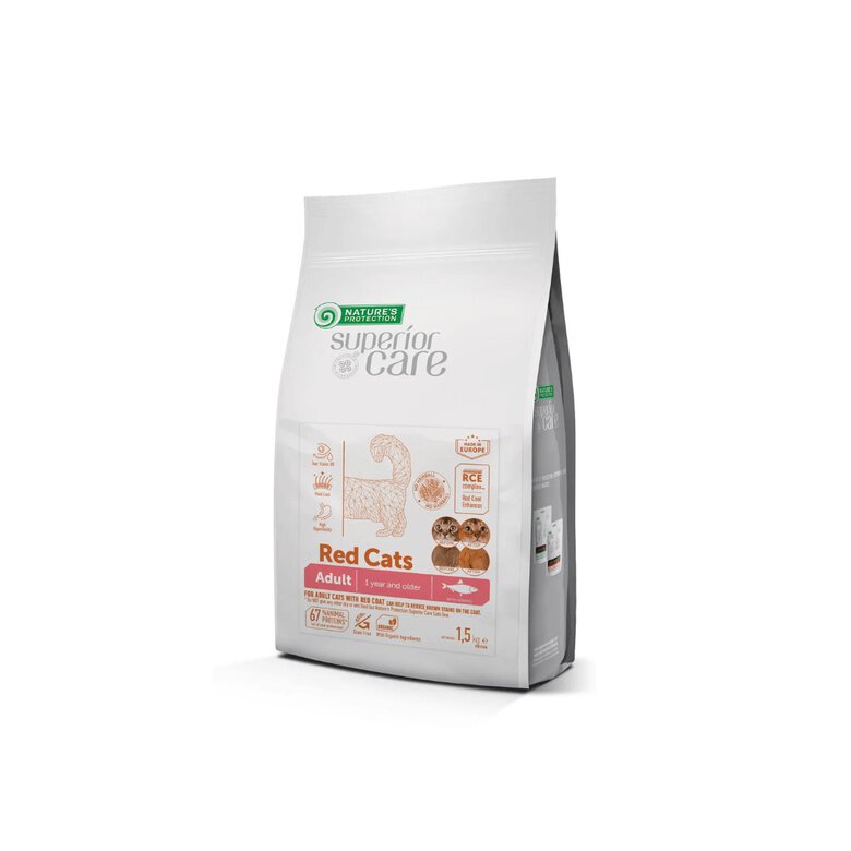 Nature´s Protection Red Cat Con Arenque Sin Cereales Para Gatos Adultos 1,5 Kg, , large image number null