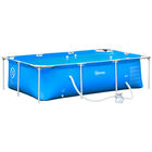 OUTSUNNY PISCINA AZUL RECTANGULAR DESMONTABLE PARA ADULTOS Y NIÑOS, , large image number null