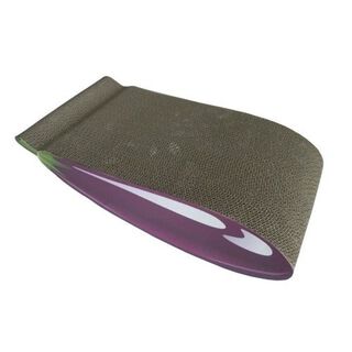 AIME rascador alfombra de cartón reciclado púrpura para gatos